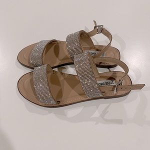 NWOT Steve Madden Glittery Strap Sandals